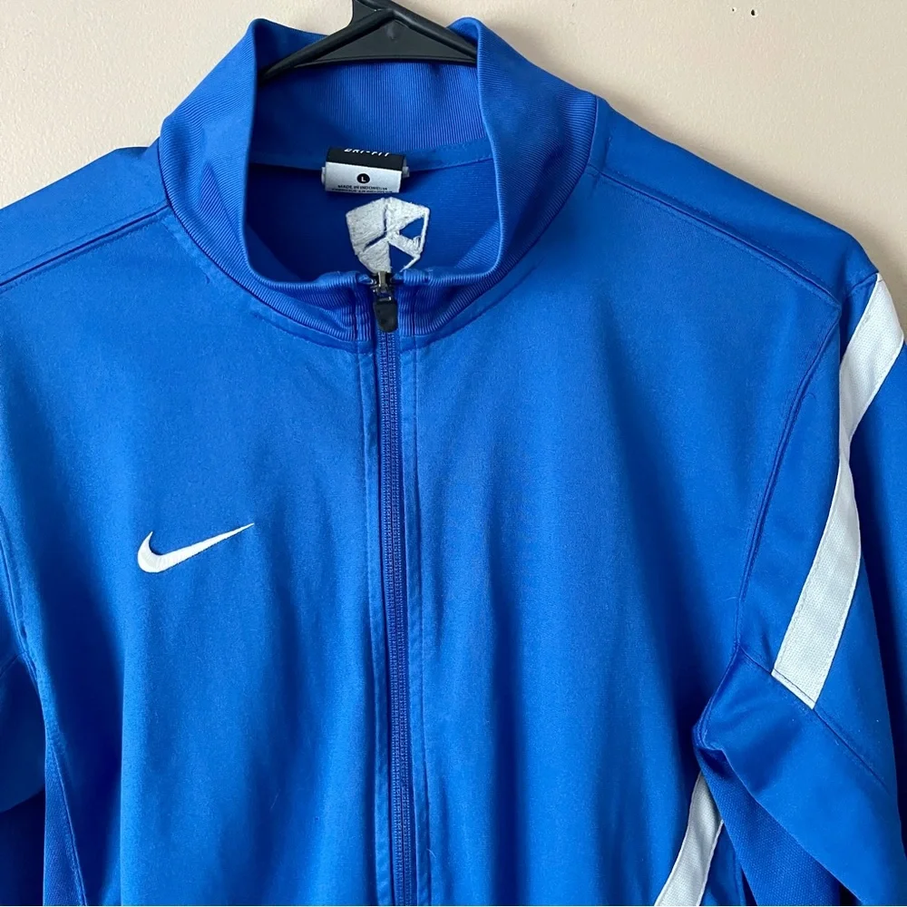 NIKE | Blue Soccer Full Zip Track Jacket Sz L